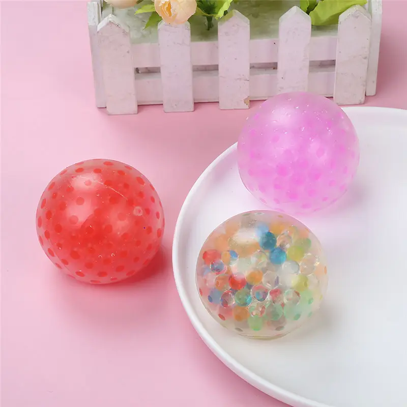 6cm beads ball squeeze toys