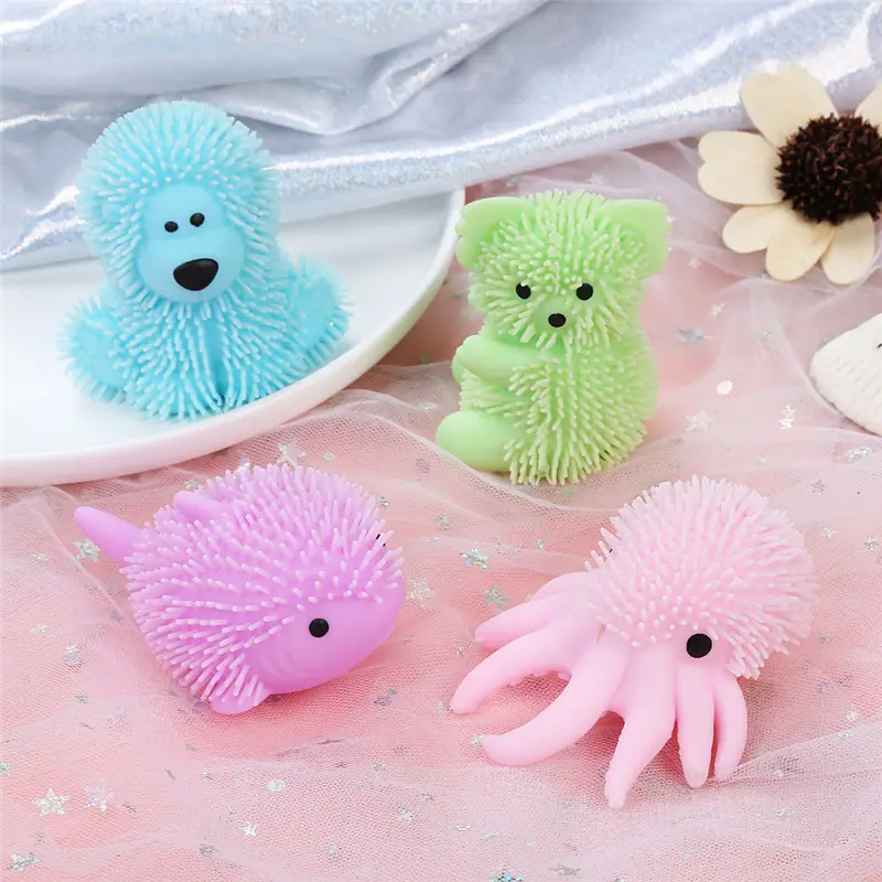 Glitter Stress Relief Toy Set 4 little animals