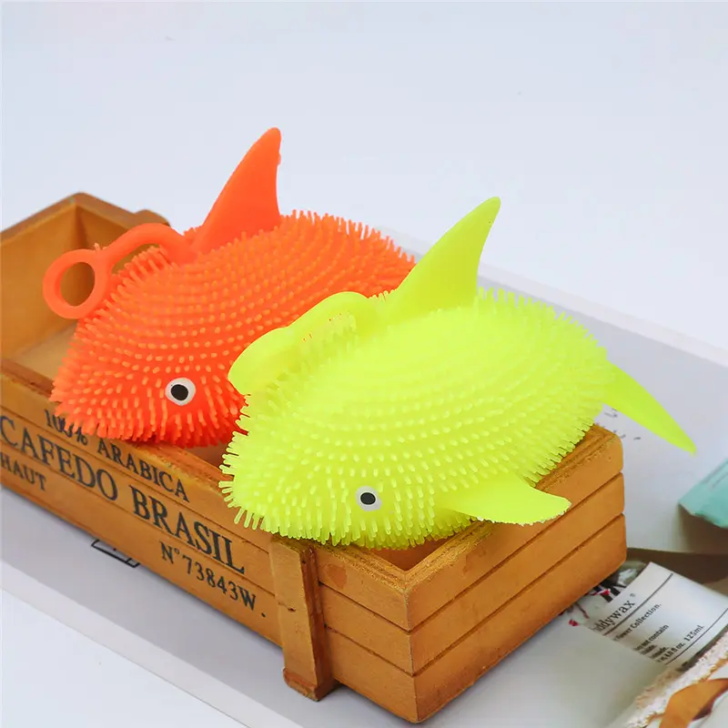 TPR material Dolphin puffer ball toy