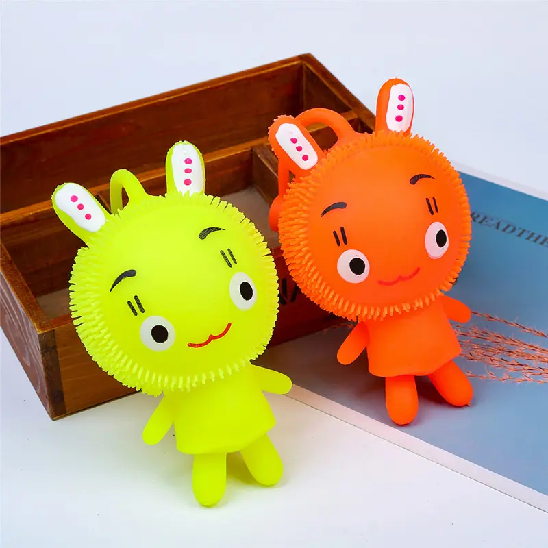 humanoid bunny extraordinary puffer squeezing toy